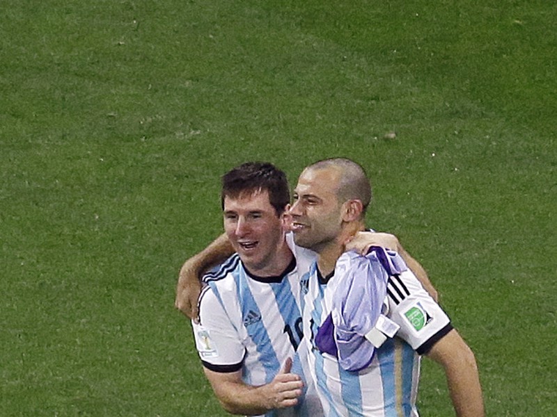 Lionel Messi a Javier Mascherano