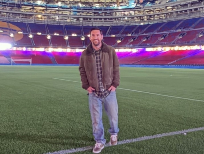 Lionel Messi navštívil Camp Nou