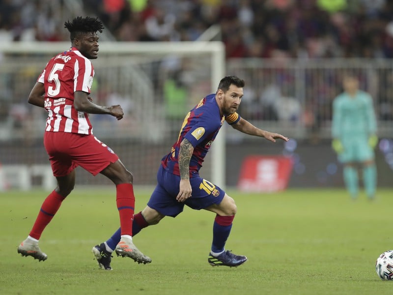 Lionel Messi a Thomas Partey
