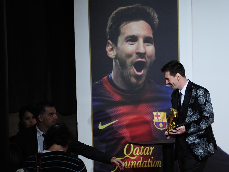 Lionel Messi si preberá Zlatú kopačku, už svoju tretiu.