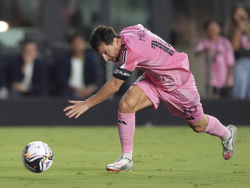 Lionel Messi (10) počas zápasu Interu Miami