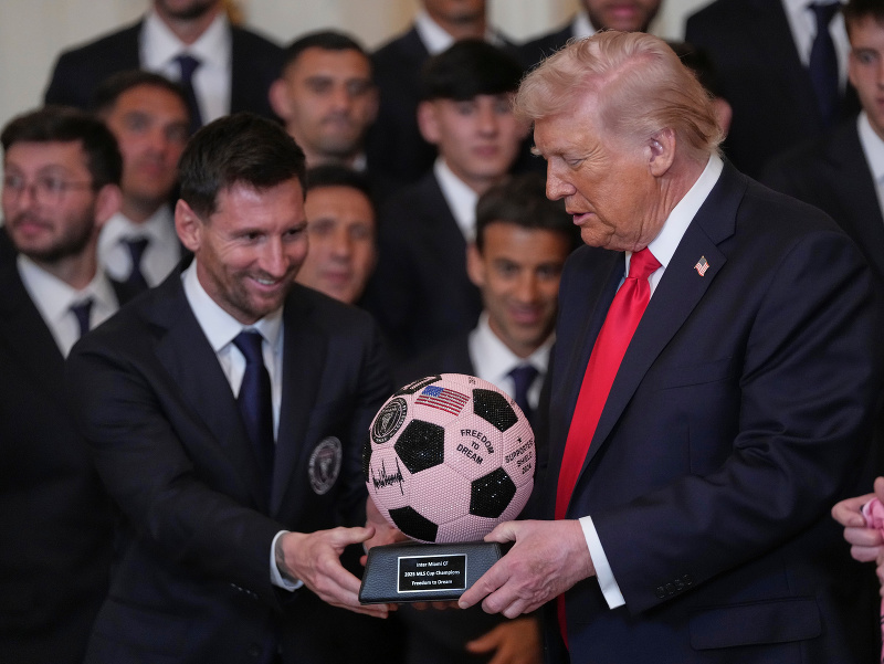 Donald Trump privítal v Bielom dom víťazov MLS Inter Miami na čele s Lionelom Messim