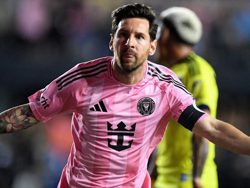 Lionel Messi oslavuje gól