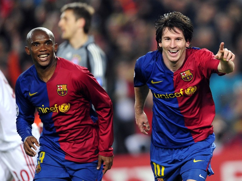 Samuel Eto´o a Lionel Messi