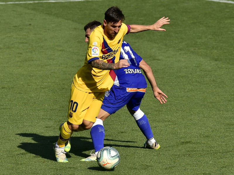 Lionel Messi a Luis Rioja
