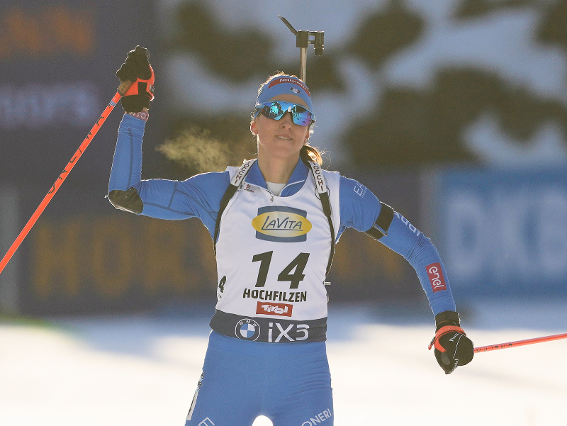 Talianska biatlonistka Lisa Vitozziová