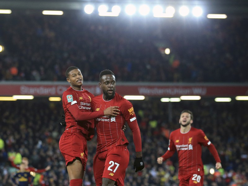 Divock Origi a jeho gólové oslavy so spoluhráčmi