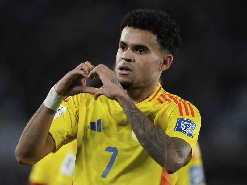 Kolumbijský futbalista Luis Díaz