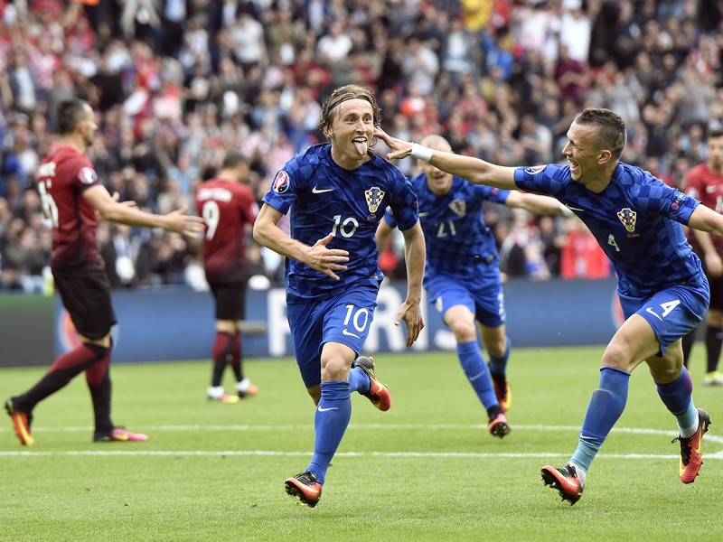 Luka Modrič a jeho obrovská radosť po góle