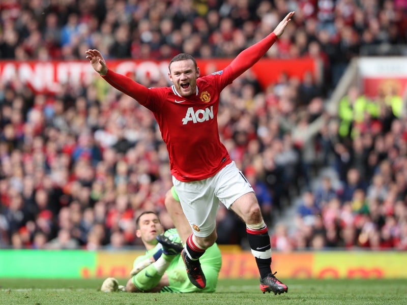 Wayne Rooney v drese Manchestru United