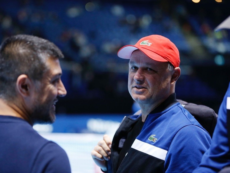 Tréner srbského tenistu Novaka Djokoviča  Marián Vajda