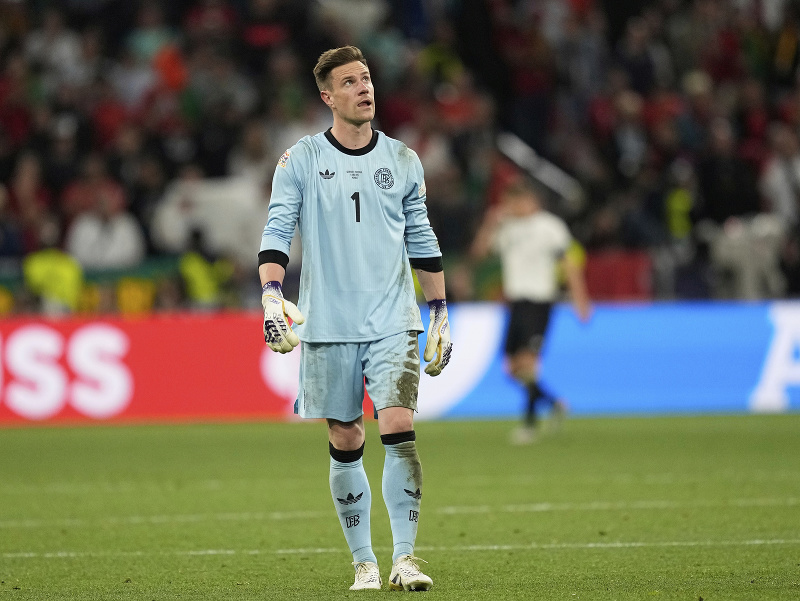 Marc-André ter Stegen v drese nemeckej reprezentácie počas zápasu Ligy národov