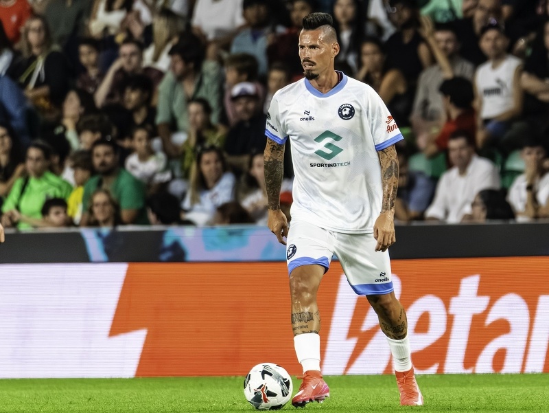 Marek Hamšík na charitatívnom zápase legiend v Lisabone