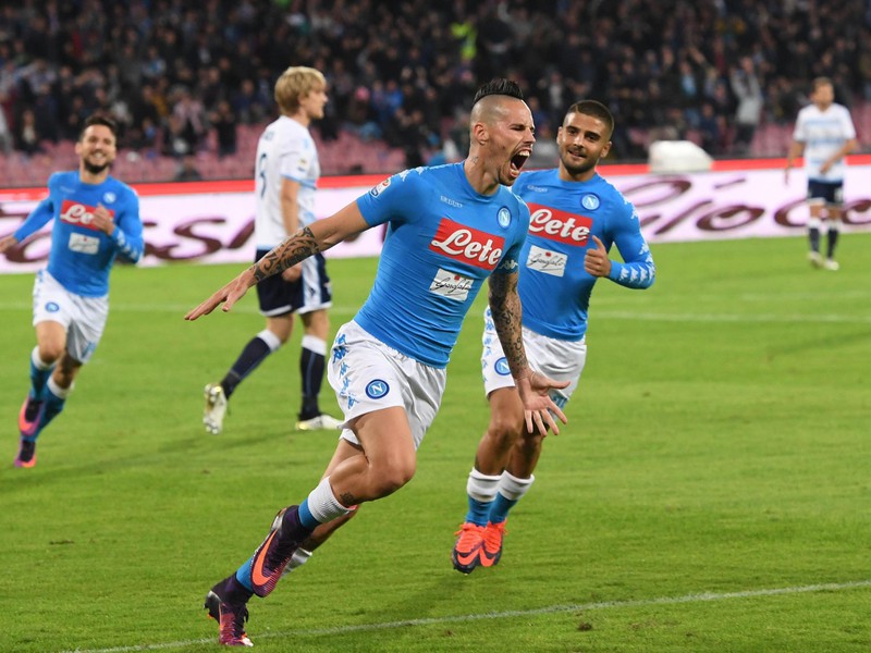 Marek Hamšík oslavuje gól
