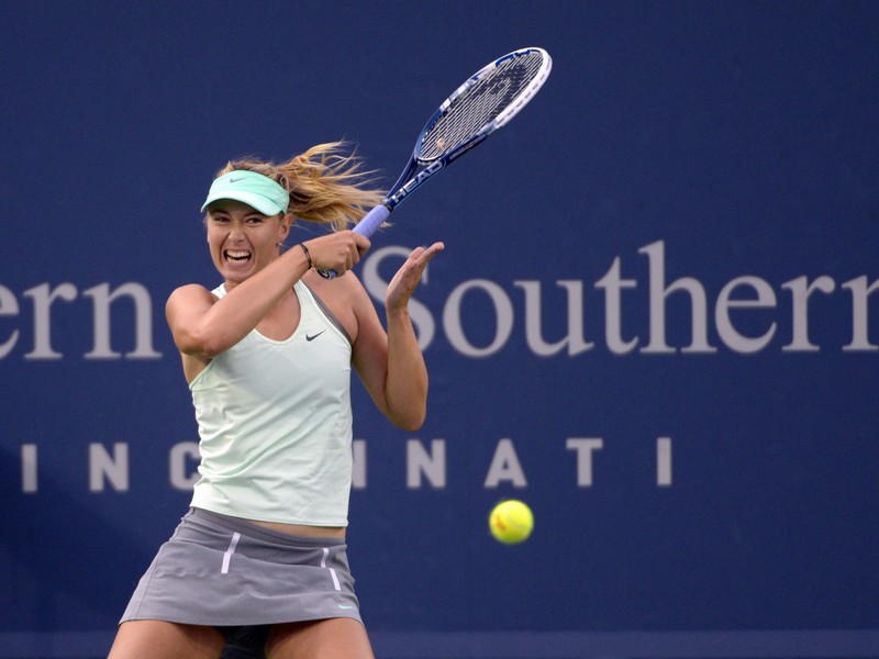 Maria Šarapovová na turnaji v Cincinnati