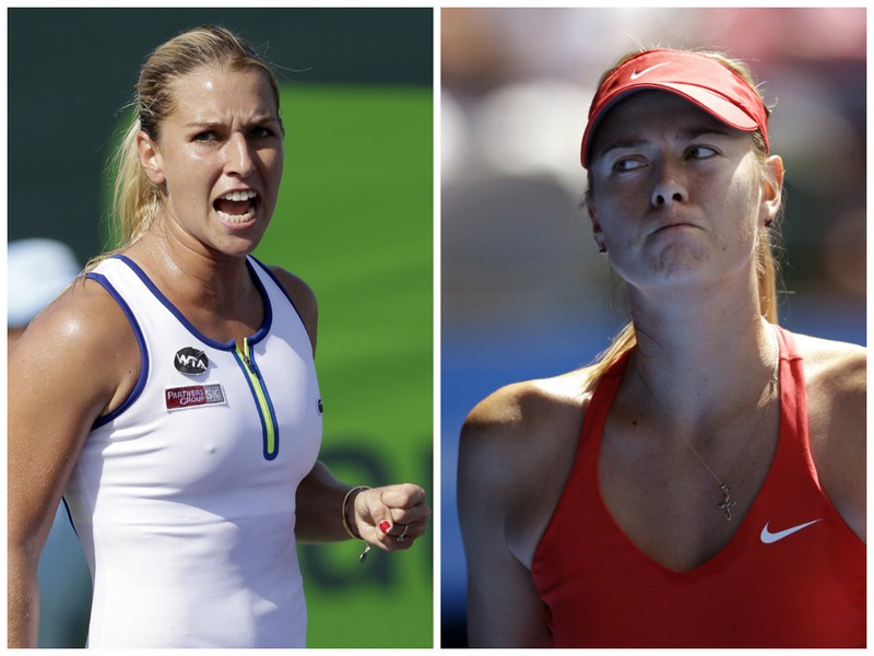 Dominika Cibulková a Maria Šarapovová