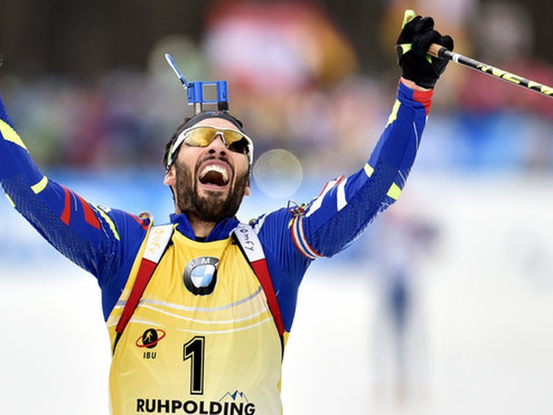 Martin Fourcade sa raduje z víťazstva