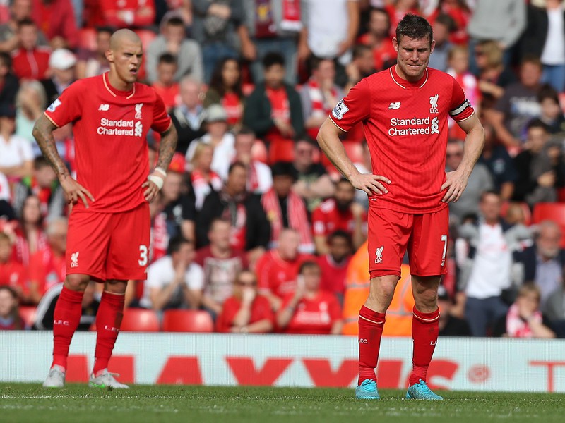 Martin Škrtel a James Milner