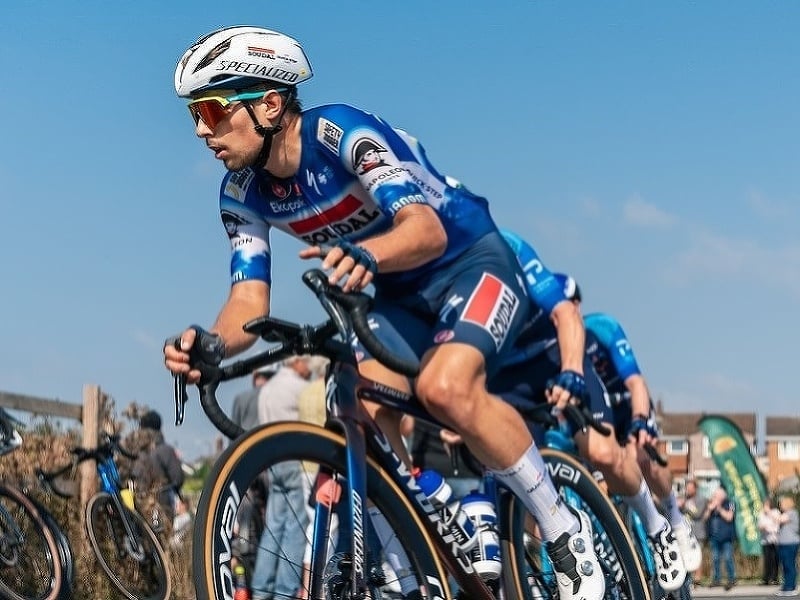 Slovenský cyklista Martin Svrček v službácch tímu Soudal Quick-Step
