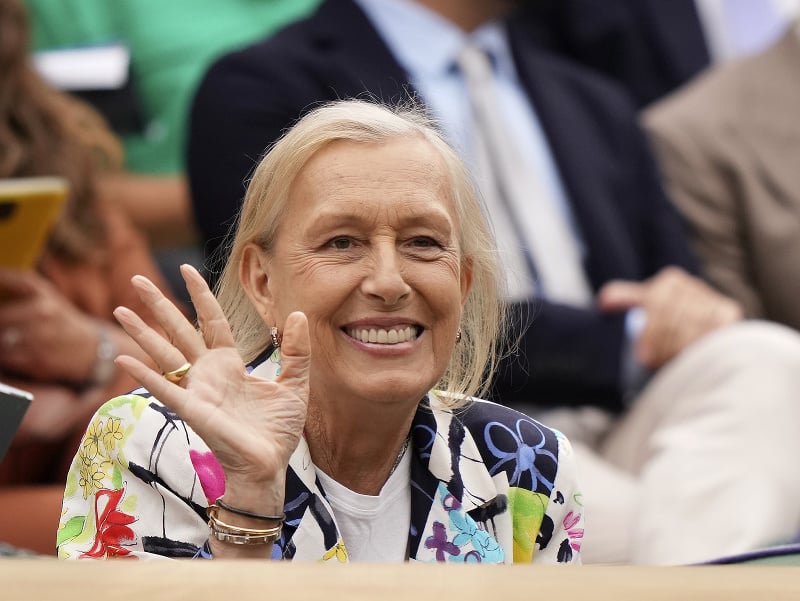 Česká legenda Martina Navrátilová na Wimbledone