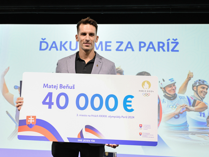 Bronzový medailista z OH 2024 v Paríži vo vodnom slalome v C1 Matej Beňuš