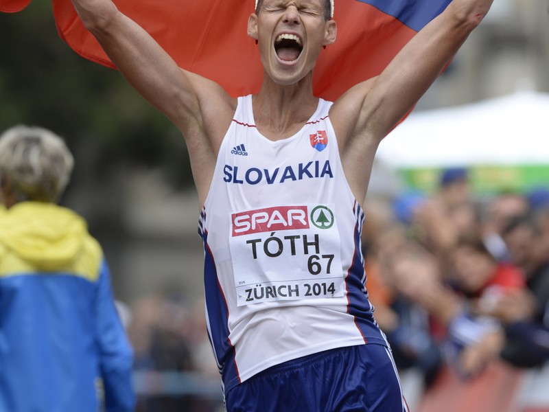 Matej Tóth v chôdzi na 50 km získal striebornú medailu