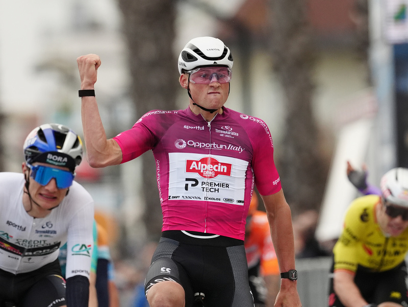 Holandský cyklista Mathieu van der Poel z z tímu Alpecin-Premier Tech
