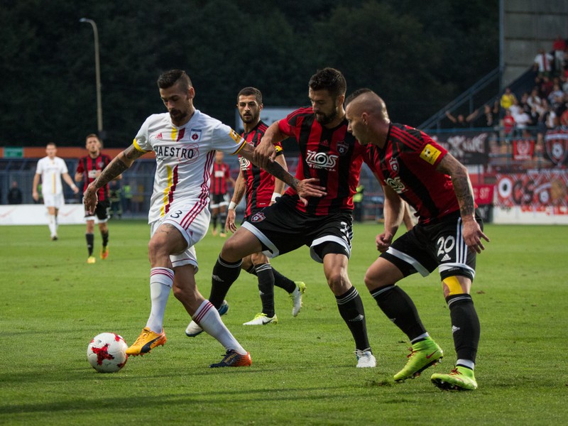 Sprava: Matúš Čonka, Andrej Kadlec z FC Spartak Trnava a Erik Daniel z MFK Ružomberok 