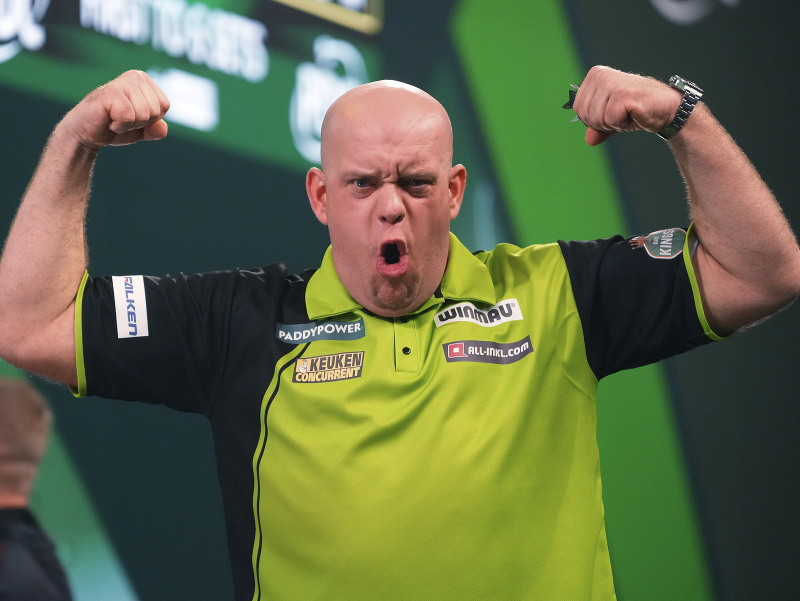 Oslavujúci Michael van Gerwen