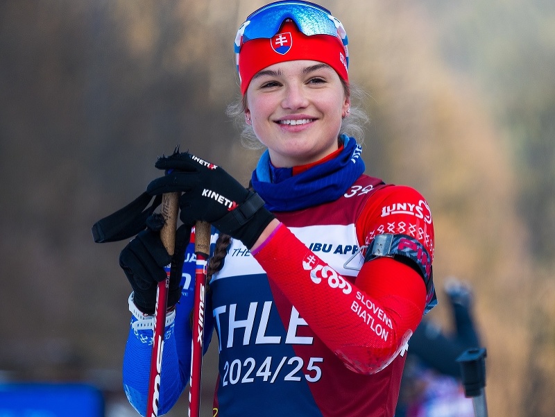 Slovenská biatlonistka Michaela Straková 