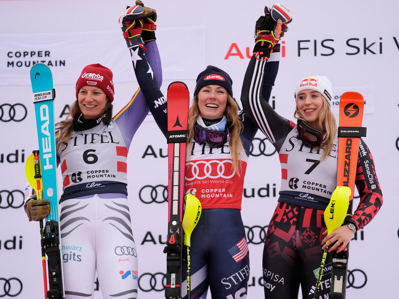 Lena Dürrová, Mikaela Shiffrinová a Lara Colturiová