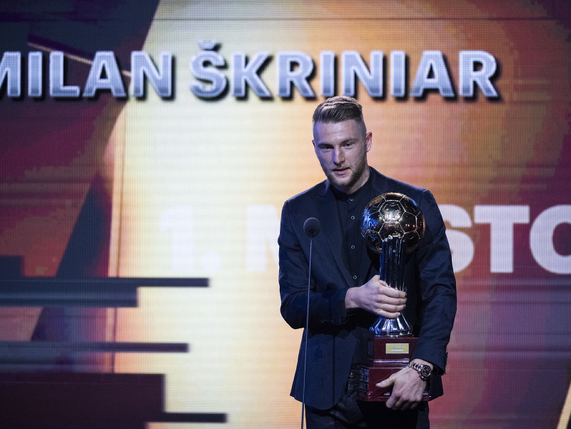 Najlepším futbalistom Slovenska za rok 2020 sa stal obranca Milan Škriniar