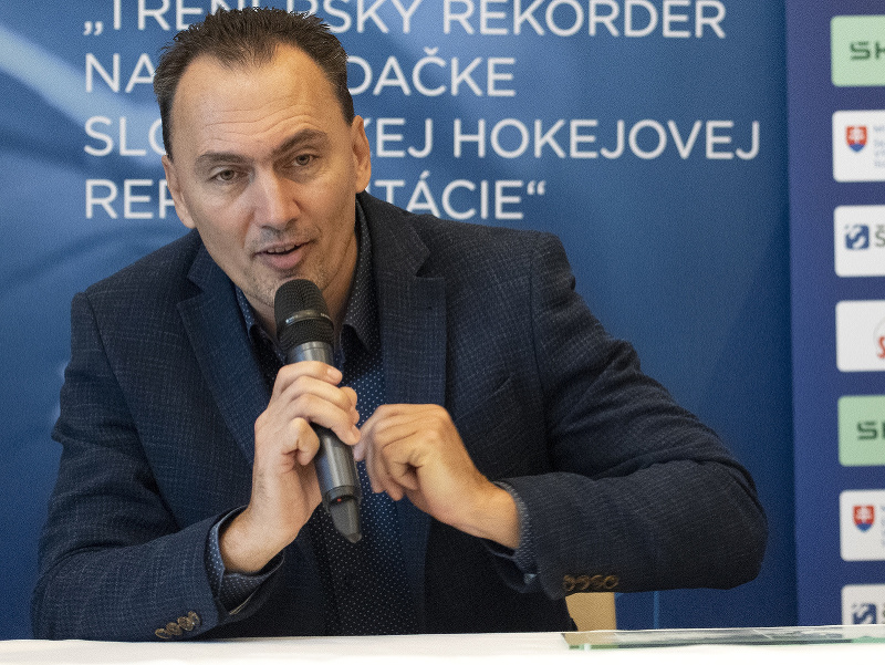 Na snímke prezident Slovenského zväzu ľadového hokeja Miroslav Šatan 