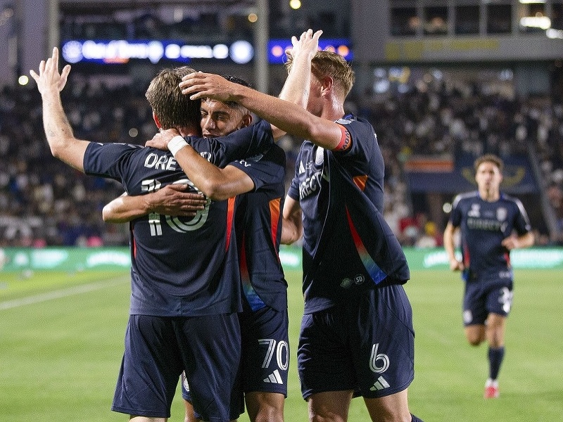 Futbalisti San Diego a ich gólová radosť