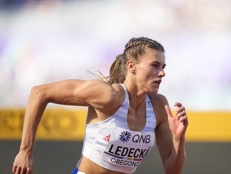 Slovenská atlétka Daniela Ledecká na MS v Eugene