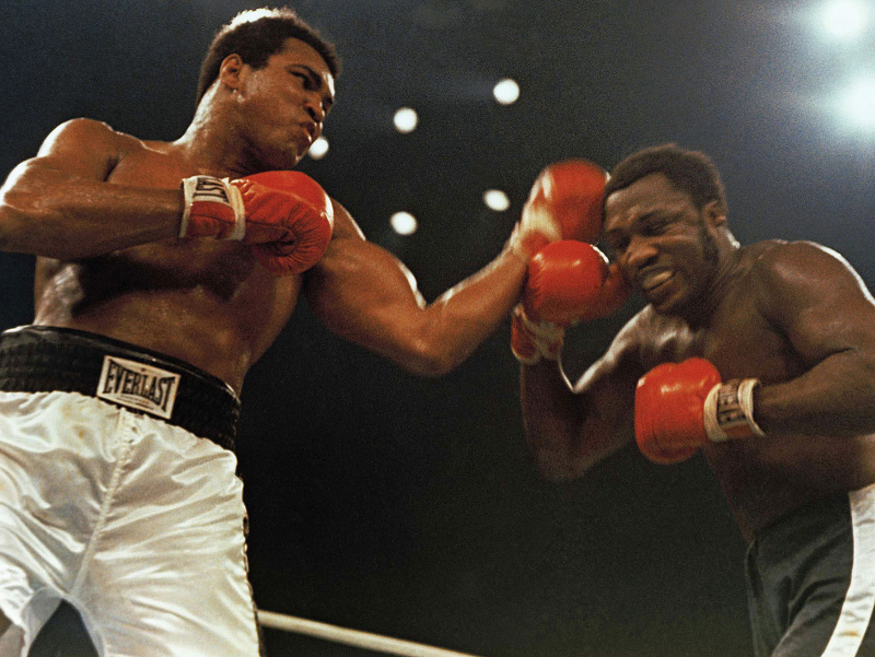 Muhammad Ali a Joe Frazier v roku 1984