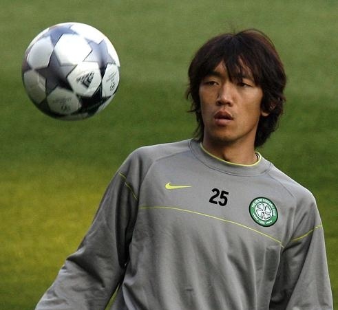 Šunsuke Nakamura v drese škótskeho Celticu