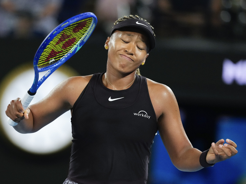 Japonská tenistka Naomi Osaková počas prvého kola Australian Open 2025