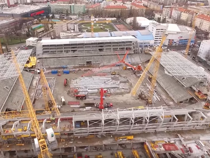 Výstavba Národného štadióna na Tehelnom poli