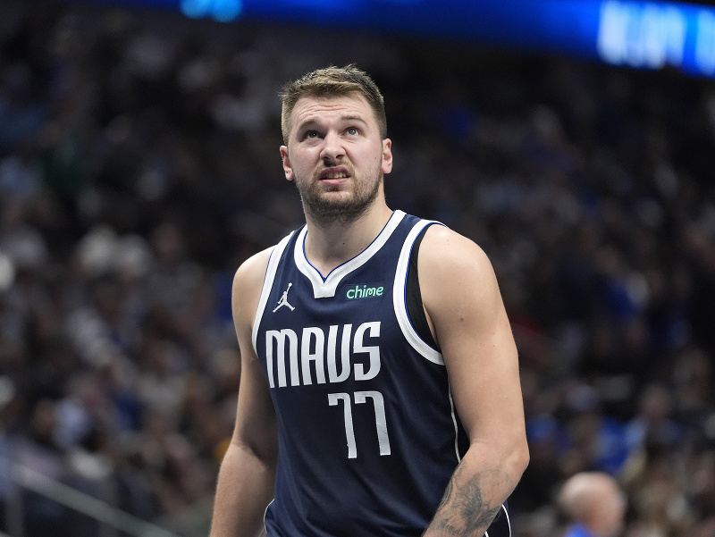 Luka Dončič počas zápasu zámorskej NBA