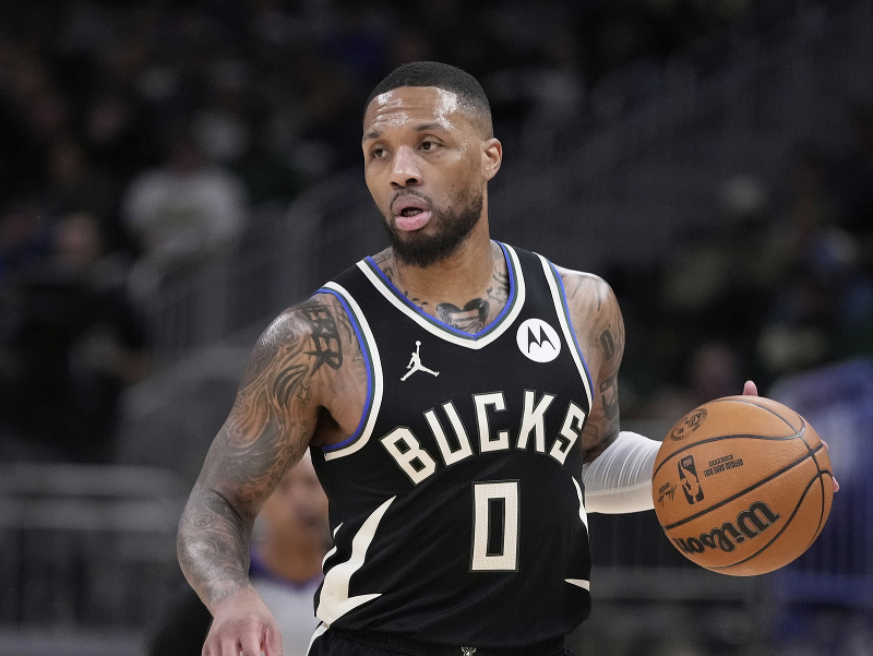 Damian Lillard počas zápasu zámorskej NBA