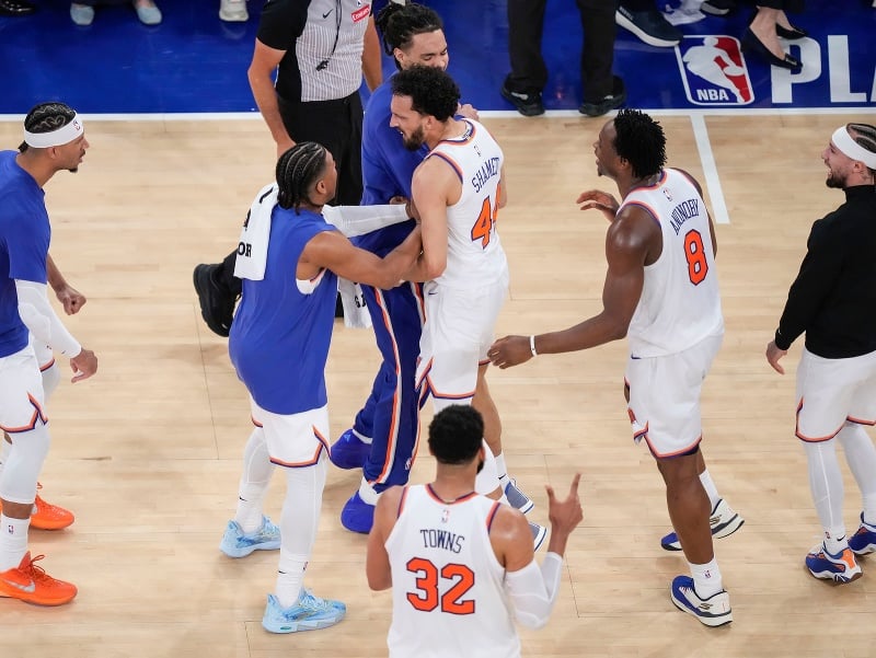 Tešiaci sa hráči New York Knicks