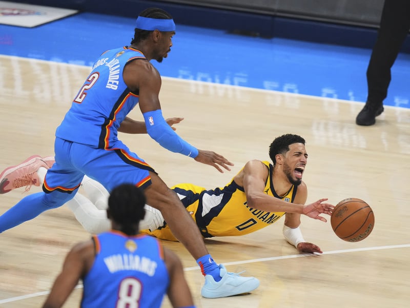 Zranený Tyrese Haliburton
