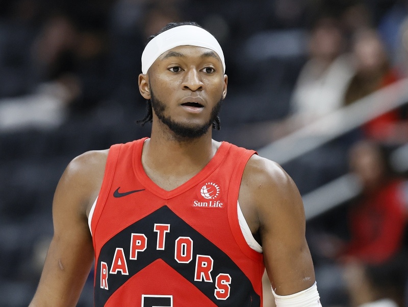 Hráč Toronta Immanuel Quickley (5) 