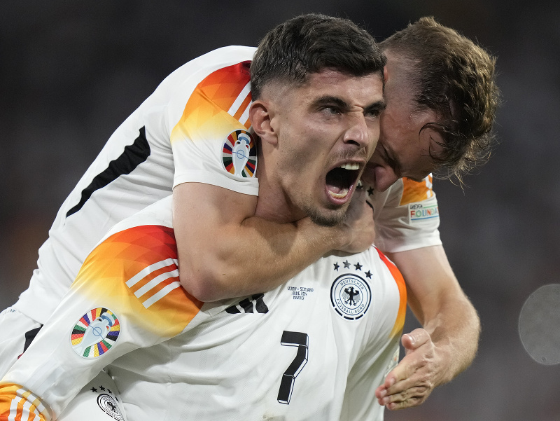 Kai Havertz oslavuje gól