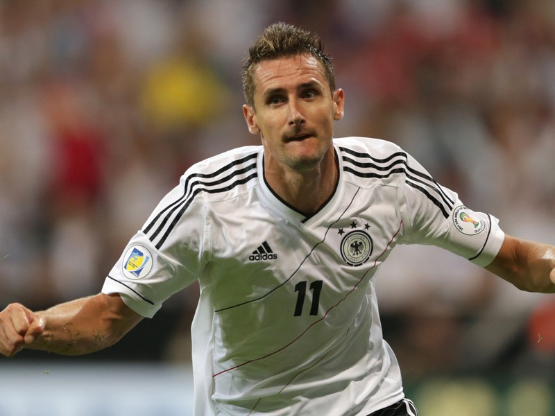 Miroslav Klose a jeho gólová radosť