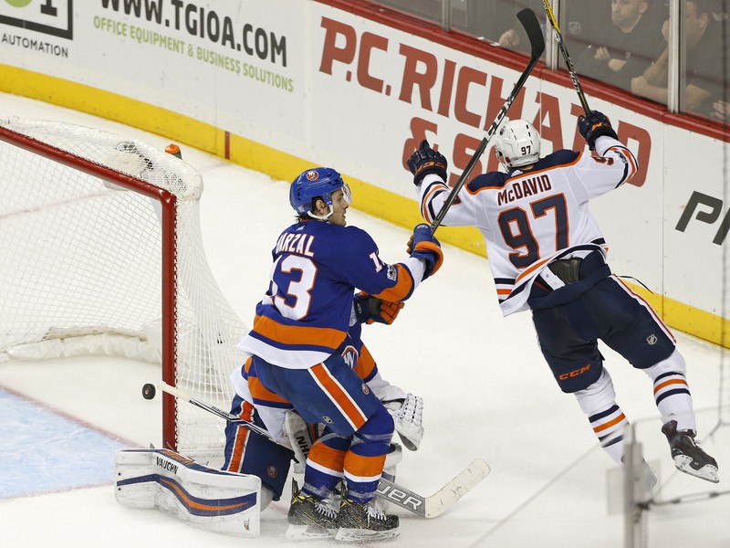 Connor McDavid, Mathew Barzal, Thomas Greiss