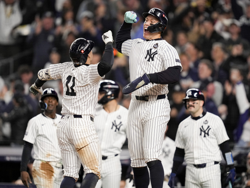 Radosť bejzbalistov New York Yankees