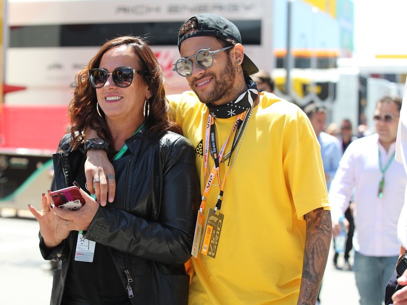Neymar a jeho matka Nadine Goncalvesová