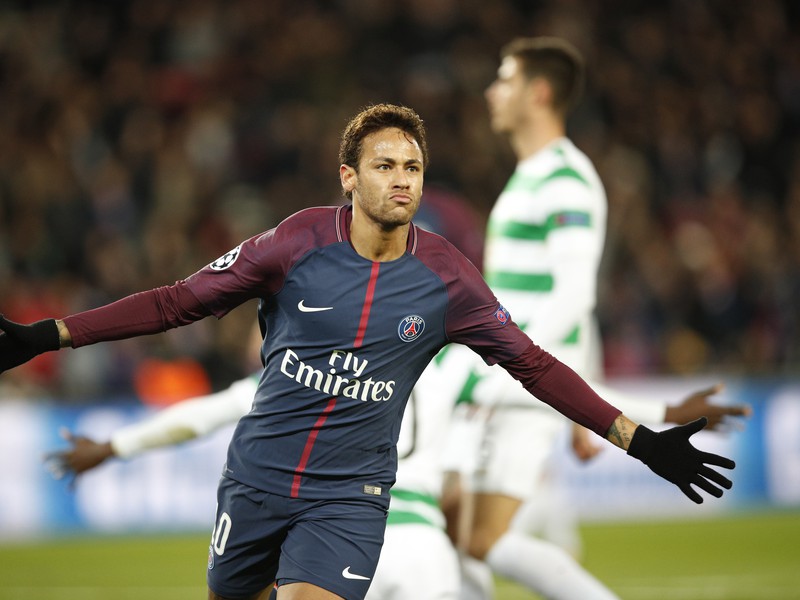 Neymar oslavuje gól